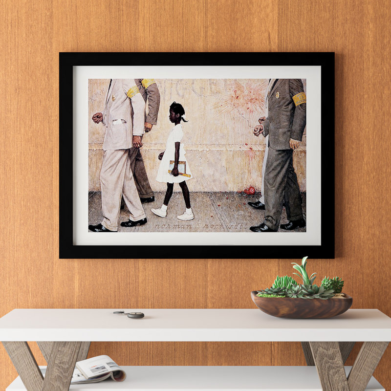 The Problem We All Live With (Ruby Bridges) by Norman Rockwell Picture Frame Print on Canvas